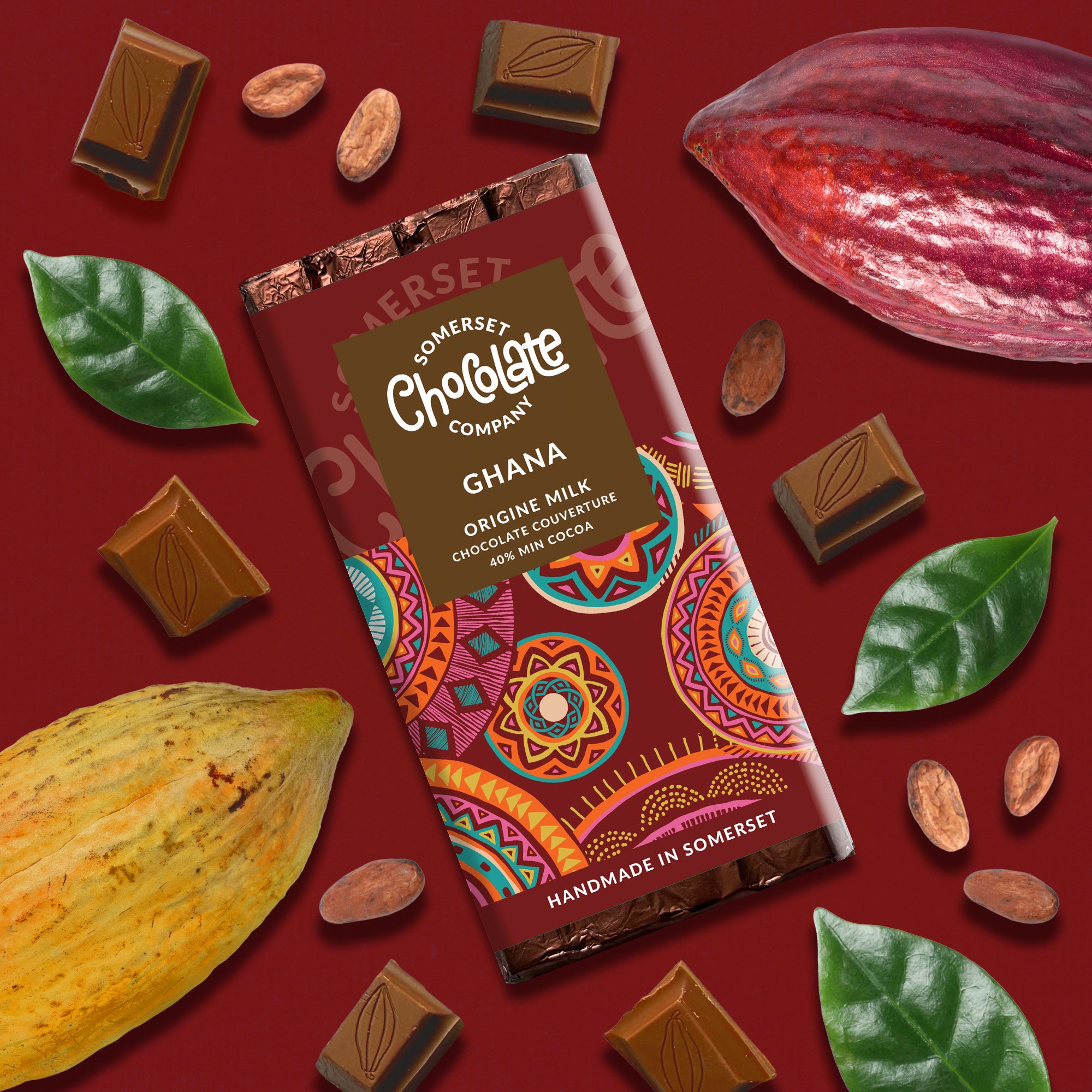 Ghana 40% Single Origin Chocolate Bar