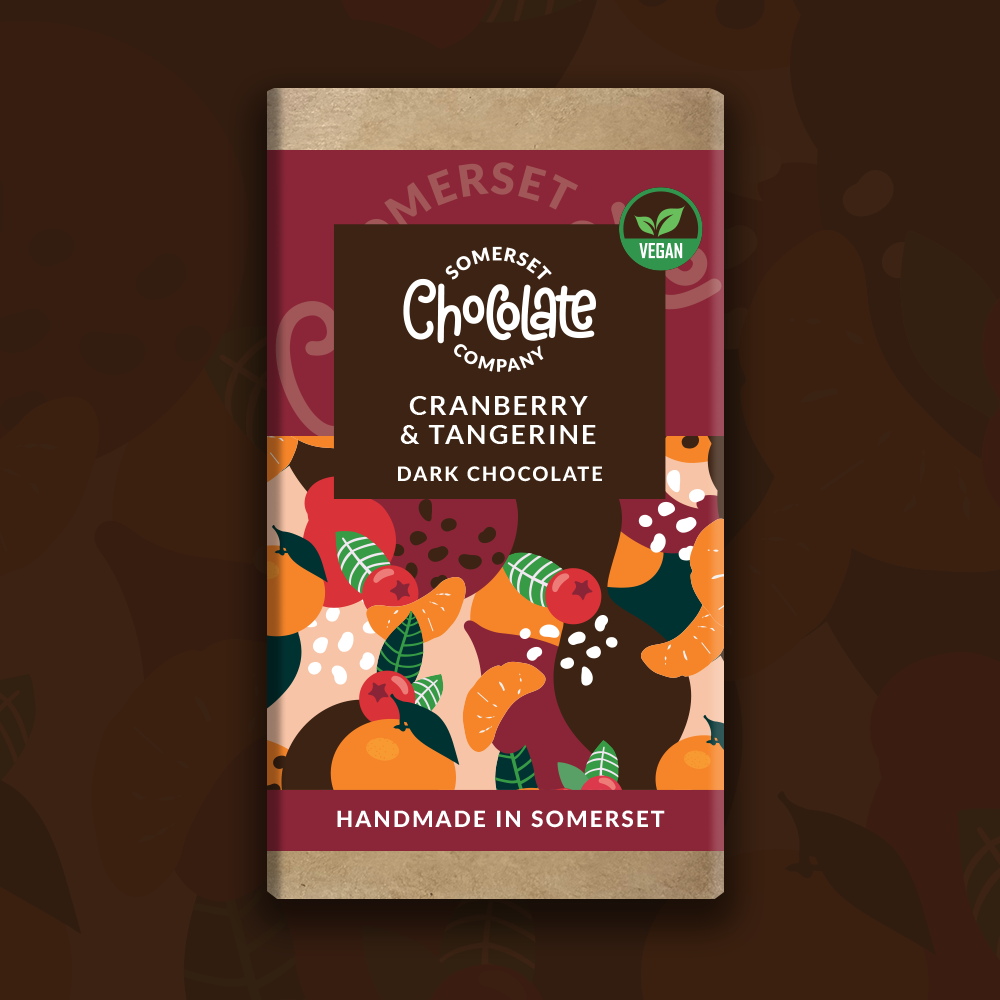 VEGAN Cranberry & Tangerine Dark Chocolate